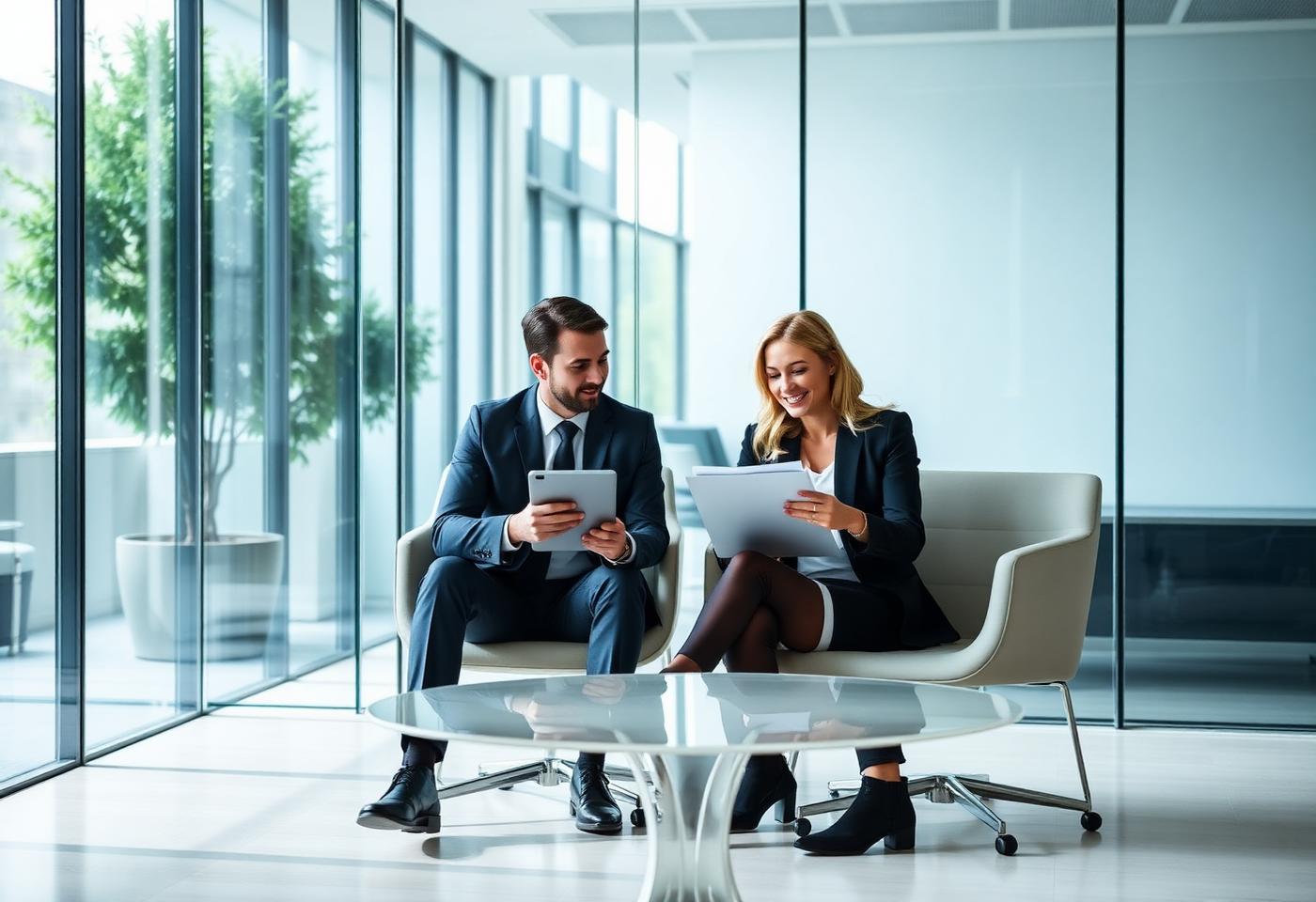 Persönliche Beratung im modernen Büro